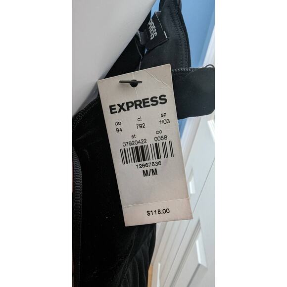 Express Dress Maxi Thigh Slit Lace Holiday Party Wedding Guest Witchy Goth NYE - Picture 16 of 16